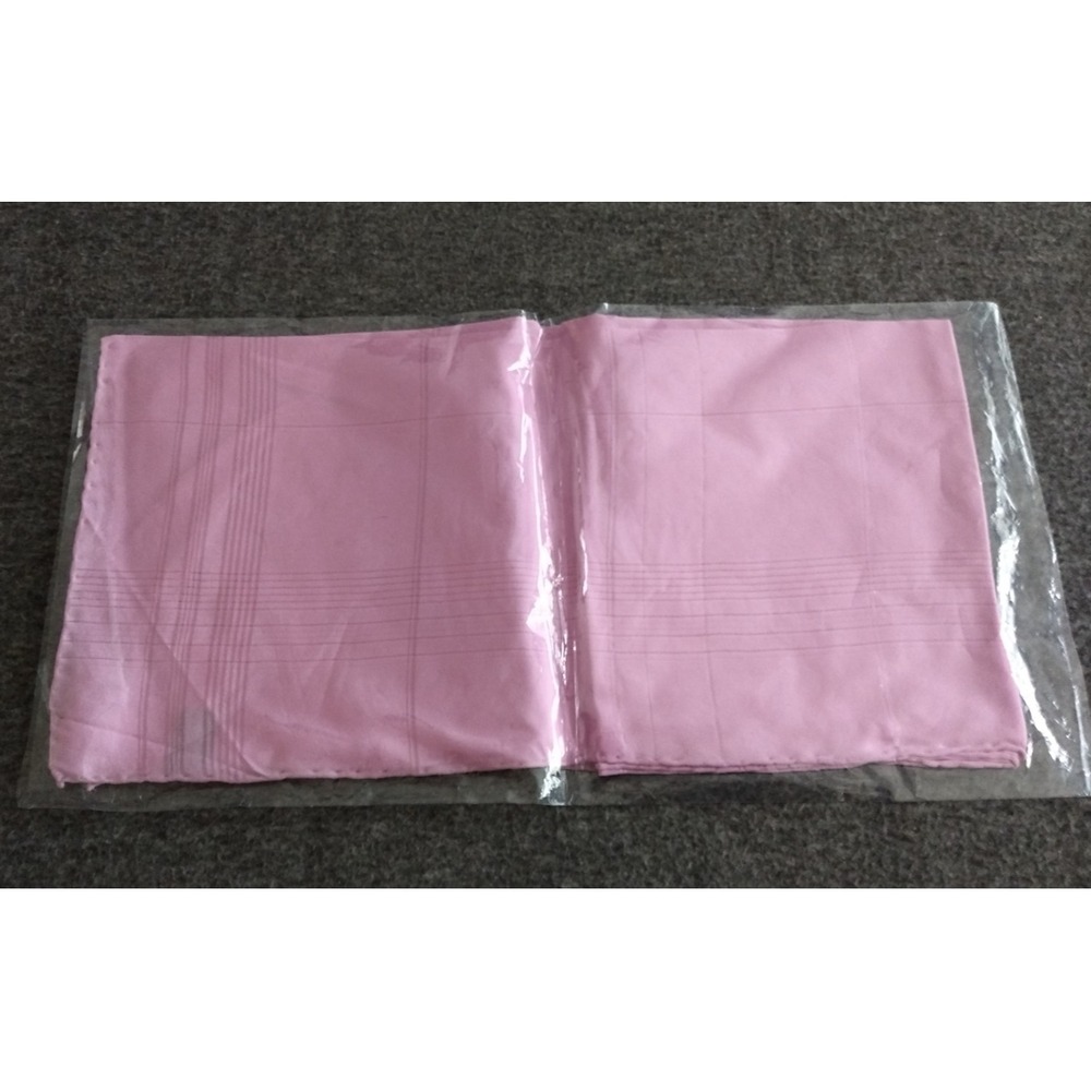 Fer-Gio Como Pure Silk Scarf ITALY Lavender / Soft Pink Rolled Hem 33.5"x34" NEW